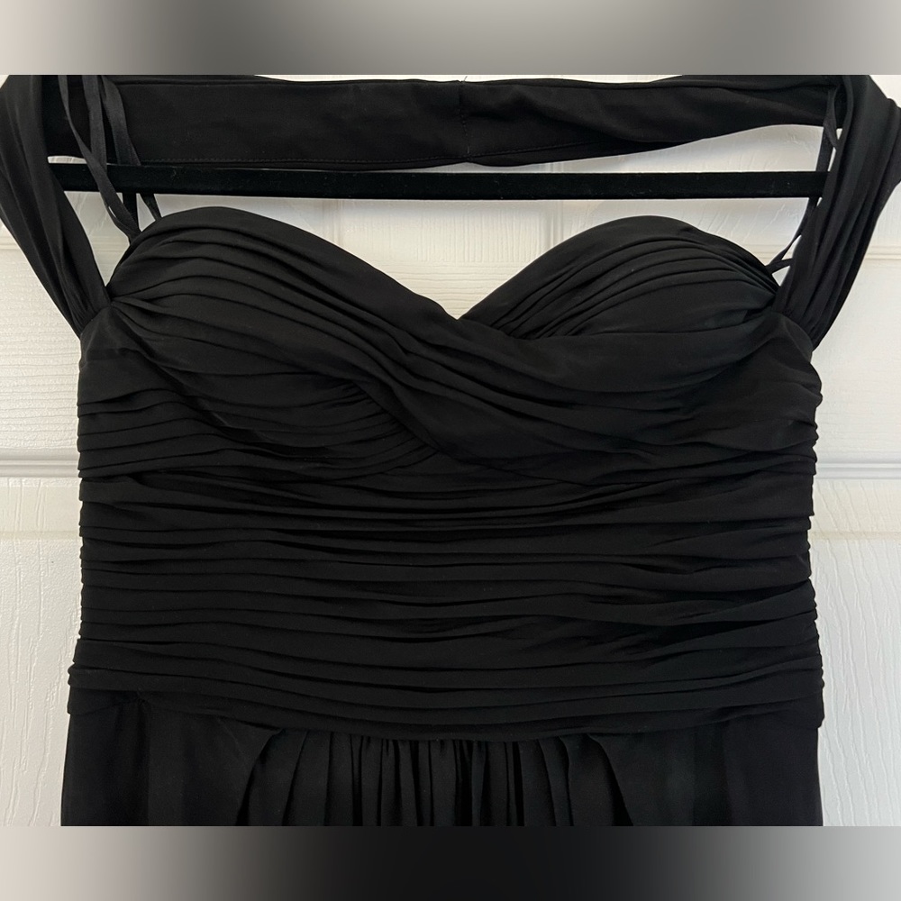 Black Retro 3/4 length cocktail dress - Picture 4 of 5